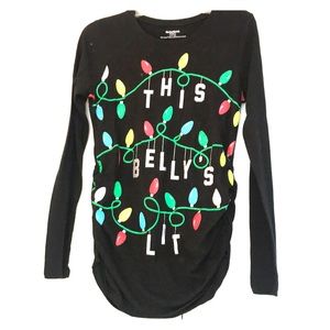 Motherhood Maternity Christmas Long Sleeve Tee